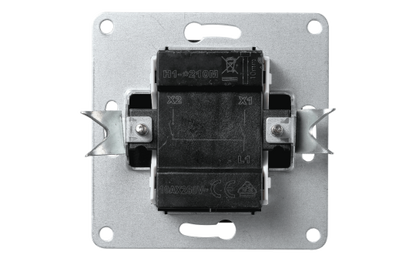 Serien-Schalter McPower ''Flair'', 2-fach, 250V~/10A, UP, anthrazit
