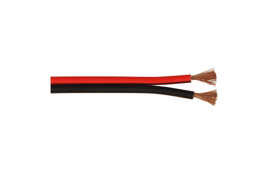 Lautsprecherkabel 10m-Ring, 2x0,75mm, schwarz/rot