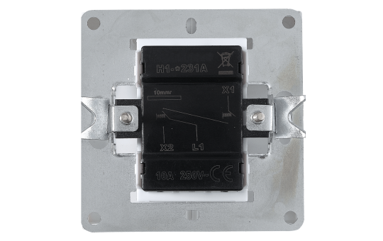 Jalousie-Taster McPower ''Shallow'' 250V~/10A, UP, Steckanschluss, weiß