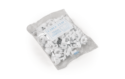 Kabelschelle McPower, 10mm, 100er-Pack, weiß