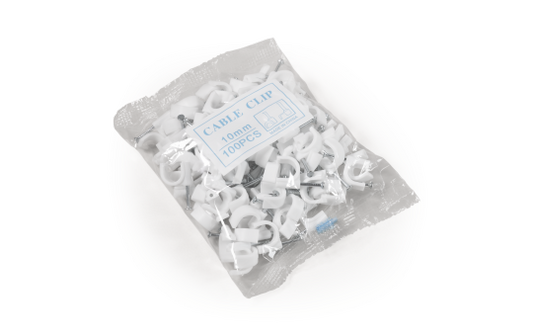 Kabelschelle McPower, 10mm, 100er-Pack, weiß