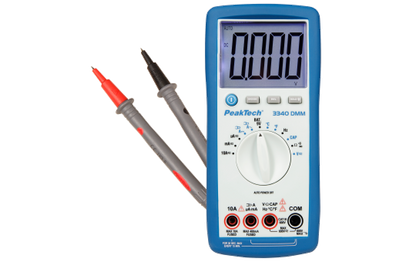 Digital-Multimeter PeakTech ''P3340'', 4000 Counts, 600V AC/DC, 10A AC/DC, Auto-Range