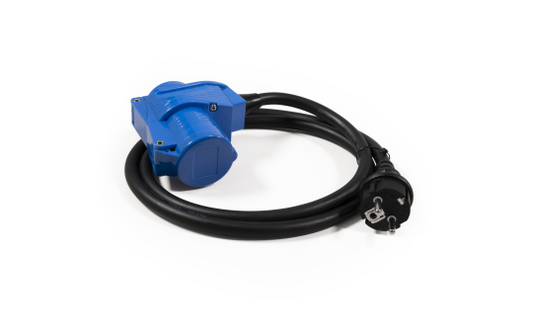 CEE-Adapter auf Schutzkontakt-Stecker McPower, 1,5m H07RNG 3G2,5, 230V, IP44