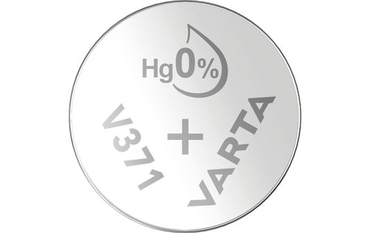Knopfzelle Silberoxid - Uhrenbatterie, VARTA, ''371'', SR69, 1.55V, 10er-Pack
