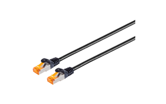 Patchkabel CAT 6a S/FTP Outdoor, schwarz, 7,5m