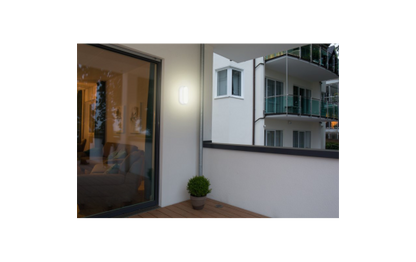LED-Feuchtraumleuchte Oval IP54, 550lm, 4000K, 8W, neutralweiß, Bewegungsmelder