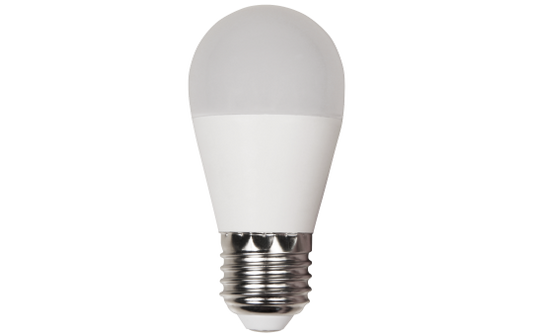 LED Tropfenlampe McShine, E27, 7W, 600lm, 160°, 3000K, warmweiß, Ø45x88mm