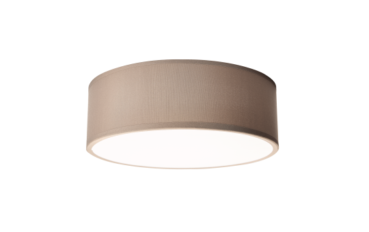 Deckenleuchte EINLICHT ''Fabric'' für 1x E27, Ø30cm, Taupe, Stoffschirm