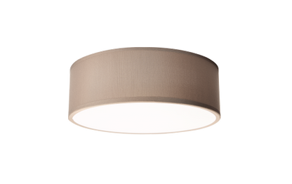 Deckenleuchte EINLICHT ''Fabric'' für 1x E27, Ø30cm, Taupe, Stoffschirm