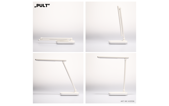 LED-Schreibtischleuchte EINLICHT ''Pult'' 5W, dimmbar, USB-C, Akku, schwenkbar