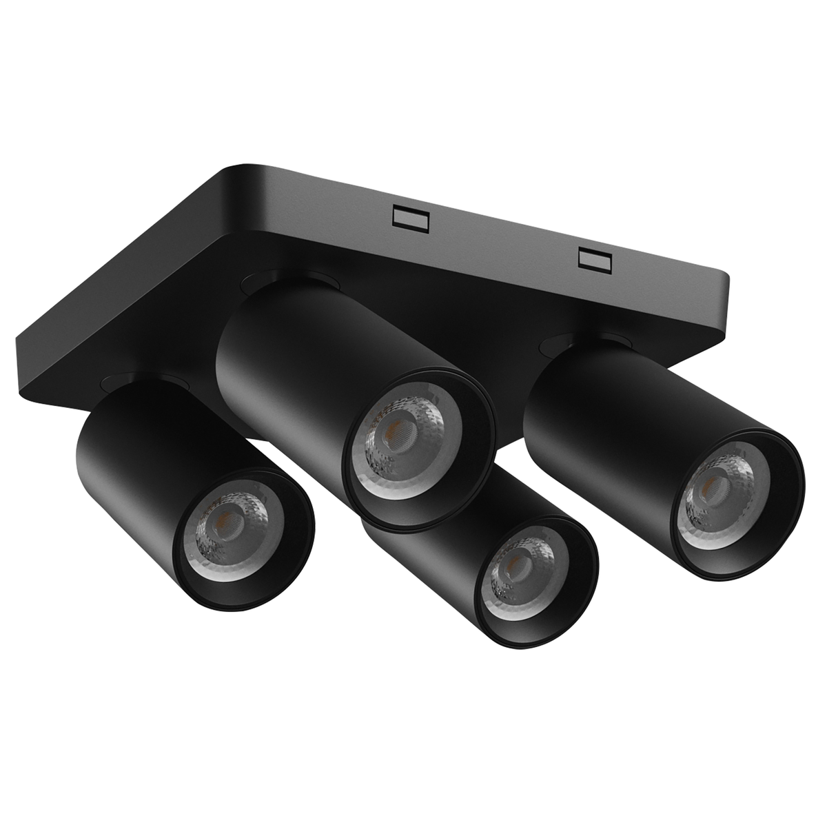 Deckenleuchte ''MADARA ALTRO SQUARE'', 4x GU10, 250V, IP20, schwarz