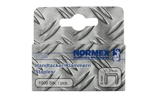 Klammern für Handtacker, 11,3x6mm