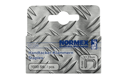 Klammern für Handtacker, 11,3x6mm