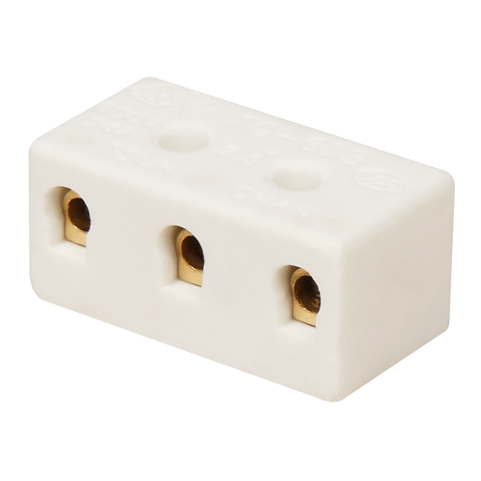 Porzellan-Klemme, 3-fach, 2,5mm², hitzebeständig