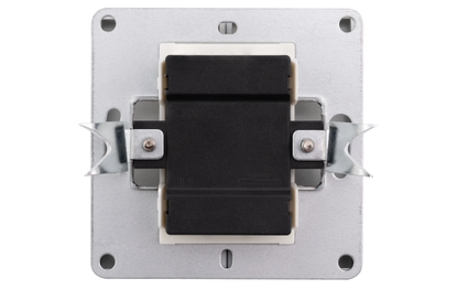 Serien-Schalter McPower ''Shallow'' 2-fach, 250V~/10A, Steckanschluss, anthrazit