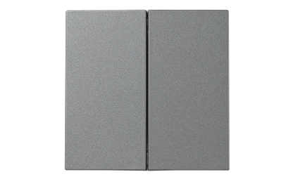 Serien-Schalter McPower ''Shallow'' 2-fach, 250V~/10A, Steckanschluss, anthrazit