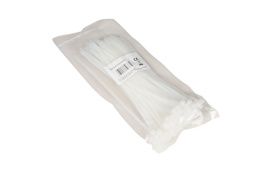 Kabelbinder McPower, transparent, 200x2,5mm, 100er-Pack, UV beständig