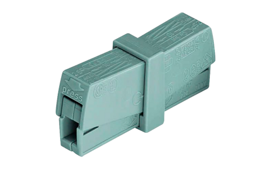Service-Klemme WAGO, max. 2,5mm², alle  Leiterarten, grau, 2 Klemmstellen