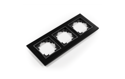 Rahmen McPower ''Flair'', 3-fach, schwarzes Aluminium