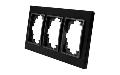 Rahmen McPower ''Flair'', 3-fach, schwarzes Aluminium