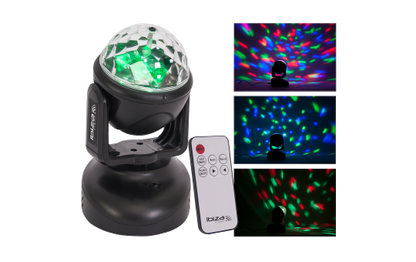 LED-Moving Head IBIZA ''LMH-ASTRO'' 6x RGB LEDs, 18W
