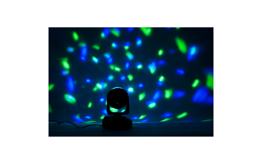 LED-Moving Head IBIZA ''LMH-ASTRO'' 6x RGB LEDs, 18W