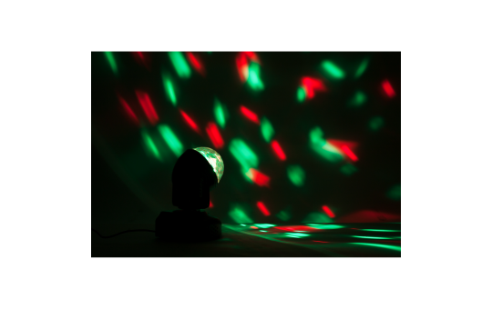 LED-Moving Head IBIZA ''LMH-ASTRO'' 6x RGB LEDs, 18W