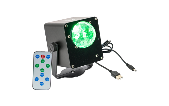 LED-Astro-Effekt IBIZA ''TINYLED-RGB-ASTRO'', akkubetrieben, 3x 1W RGB LED