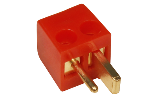 Auto-Lautsprecher-Stecker vergoldet rot